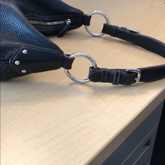 Prada Vitello Daino Black Leather Hobo Bag - Picture 6 of 7